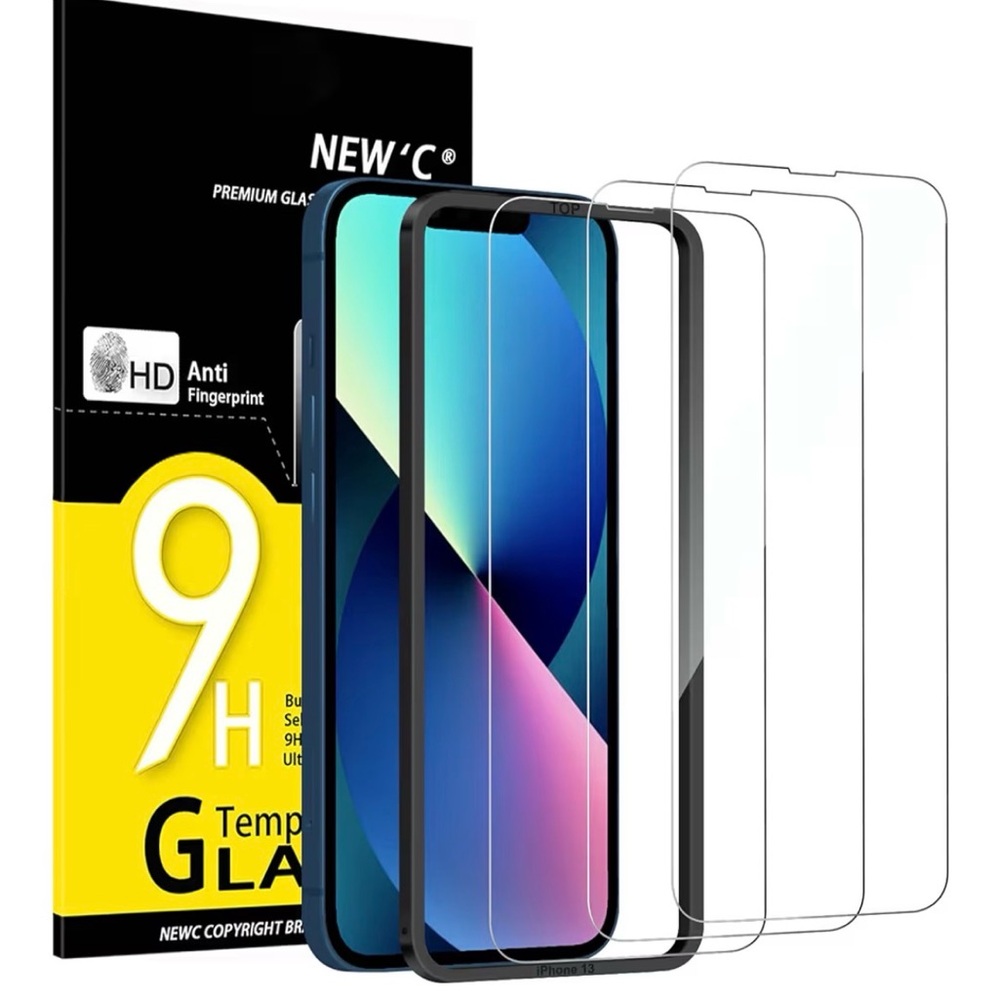 Tempered Glass Screen Protector for Smartphones - Black